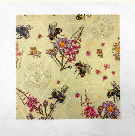 Organic Beeswax Wrap - Medium - Made in Quebec