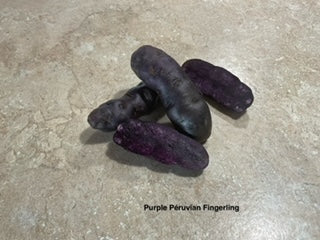 PRÉCOMMANDE | Pomme de terre Purple Péruvian Fingerling Biologique - *Disponible en cueillette sur place seulement*