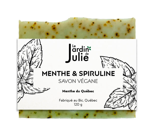 Mint Spirulina - Energizing & Refreshing Face and Body Soap - Vegan