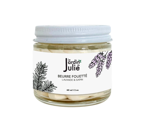 Beurre fouetté hydratant pour la peau MINI - Lavande & Sapin