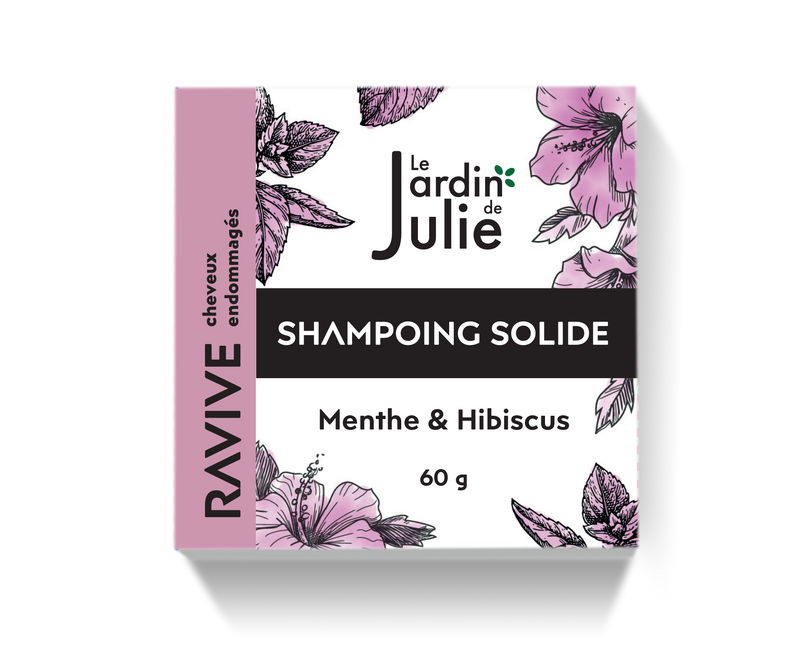 SHAMPOING RAVIVE - Menthe & Hibiscus - Cheveux endommagés