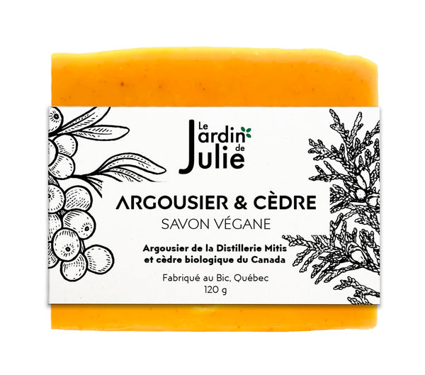 Argousier & Cèdre - Savon végane à l'argousier et au cèdre du Canada