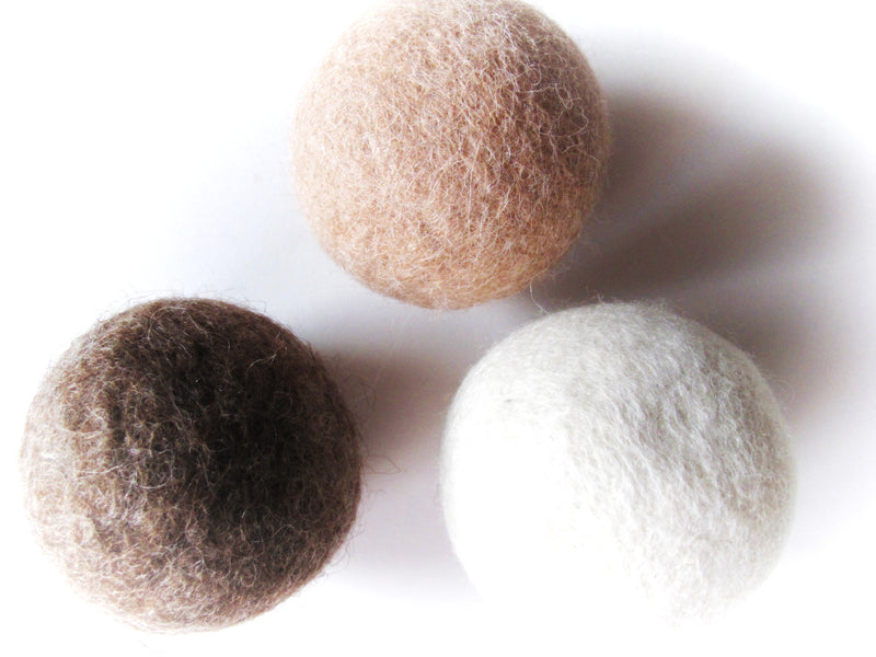 Sheep's Wool Dryer Balls - Set of 3