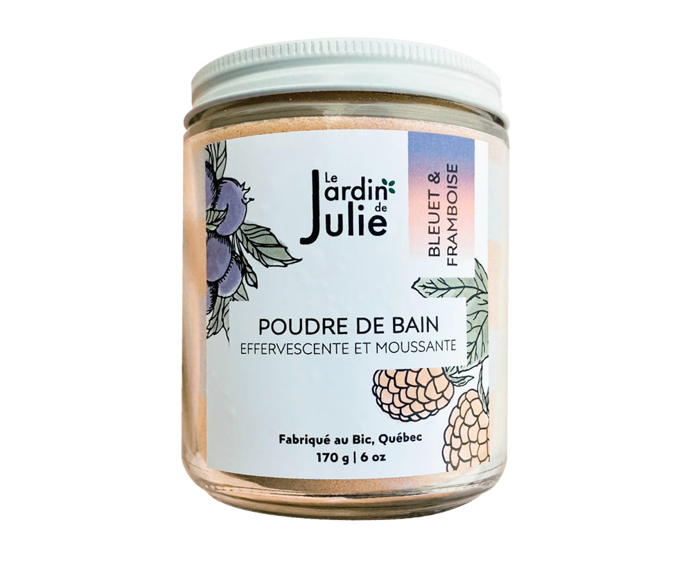 Poudre de bain Effervescente - BLEUET & FRAMBOISE – Le Jardin de Julie