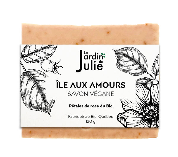 Île aux Amours - Rose Soap for Face and Body - Vegan